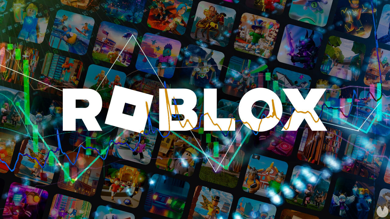 Captura de pantalla mostrando la interfaz de usuario de Roblox y diversos avatares de jugadores.