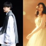 Lee Soo y Lyn, cantantes de K-pop, sonriendo juntos en una foto.